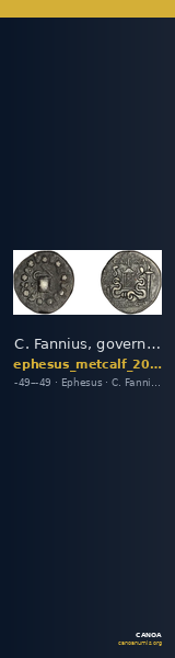 C. Fannius, governor of Asia Ephesus Metcalf 2017 XX — CANOA