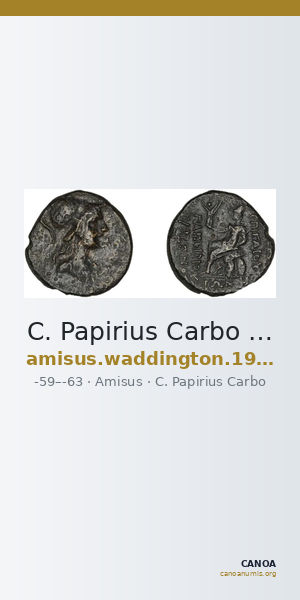 C. Papirius Carbo Amisus Waddington 1925 45 — CANOA