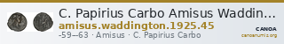 C. Papirius Carbo Amisus Waddington 1925 45 — CANOA