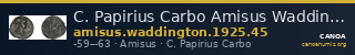 C. Papirius Carbo Amisus Waddington 1925 45 — CANOA