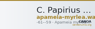C. Papirius Carbo Apameia (Myrleia) Waddington 1908 28 — CANOA