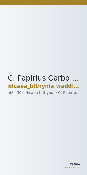C. Papirius Carbo Nicaea Waddington 1910 10 — CANOA