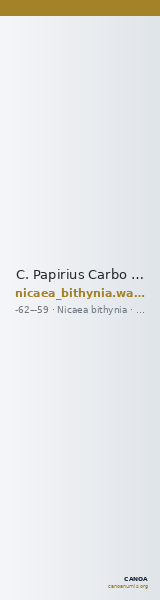 C. Papirius Carbo Nicaea Waddington 1910 2-4 — CANOA