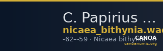 C. Papirius Carbo Nicaea Waddington 1910 2-4 — CANOA