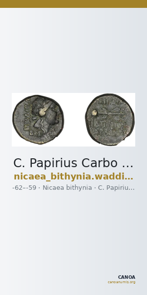 C. Papirius Carbo Nicaea Waddington 1910 8-9 — CANOA