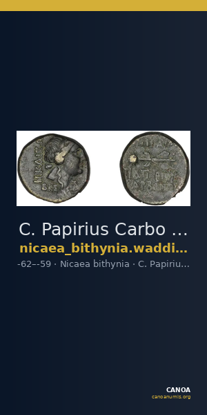 C. Papirius Carbo Nicaea Waddington 1910 8-9 — CANOA