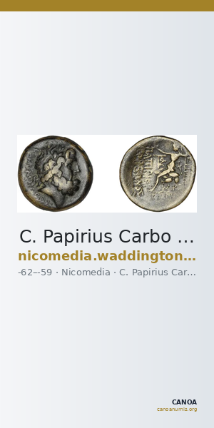 C. Papirius Carbo Nicomedia Waddington 1910 1-2 — CANOA