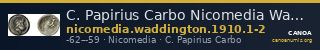 C. Papirius Carbo Nicomedia Waddington 1910 1-2 — CANOA
