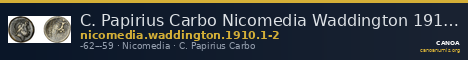 C. Papirius Carbo Nicomedia Waddington 1910 1-2 — CANOA