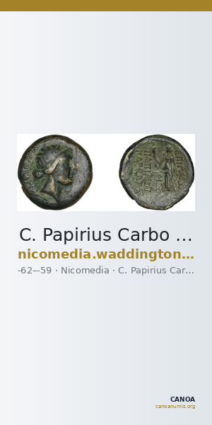 C. Papirius Carbo Nicomedia Waddington 1910 3-4 — CANOA