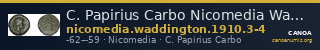 C. Papirius Carbo Nicomedia Waddington 1910 3-4 — CANOA