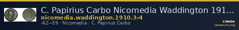 C. Papirius Carbo Nicomedia Waddington 1910 3-4 — CANOA