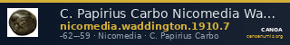 C. Papirius Carbo Nicomedia Waddington 1910 7 — CANOA