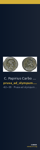 C. Papirius Carbo Prusa ad Olympum Waddington 1912 1 — CANOA