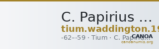 C. Papirius Carbo Tium Waddington 1912 5 — CANOA