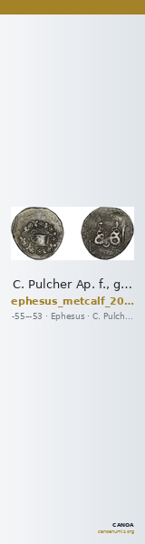 C. Pulcher Ap. f., governor of Asia Ephesus Metcalf 2017 XVIII — CANOA