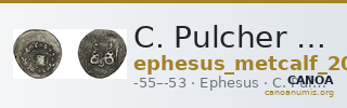C. Pulcher Ap. f., governor of Asia Ephesus Metcalf 2017 XVIII — CANOA