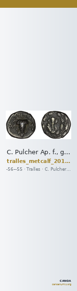 C. Pulcher Ap. f., governor of Asia Tralles Metcalf 2017 XVA — CANOA