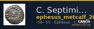 C. Septimius, governor of Asia Ephesus Metcalf 2017 XI — CANOA