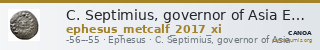 C. Septimius, governor of Asia Ephesus Metcalf 2017 XI — CANOA