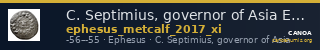 C. Septimius, governor of Asia Ephesus Metcalf 2017 XI — CANOA