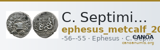 C. Septimius, governor of Asia Ephesus Metcalf 2017 XIII — CANOA