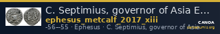 C. Septimius, governor of Asia Ephesus Metcalf 2017 XIII — CANOA