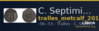 C. Septimius, governor of Asia Tralles Metcalf 2017 XIII — CANOA