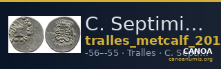 C. Septimius, governor of Asia Tralles Metcalf 2017 XIV — CANOA