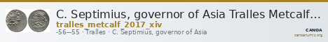 C. Septimius, governor of Asia Tralles Metcalf 2017 XIV — CANOA