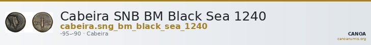 Cabeira SNB BM Black Sea 1240 — CANOA