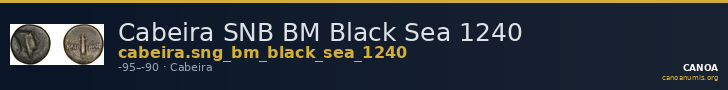 Cabeira SNB BM Black Sea 1240 — CANOA