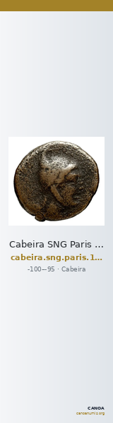 Cabeira SNG Paris 1685 — CANOA