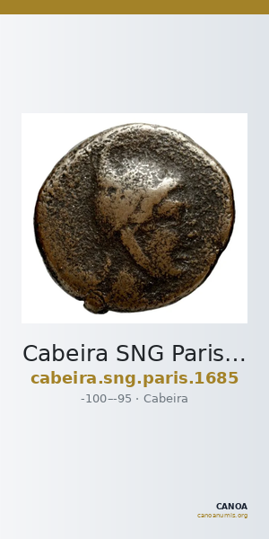Cabeira SNG Paris 1685 — CANOA
