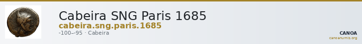 Cabeira SNG Paris 1685 — CANOA