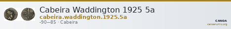 Cabeira Waddington 1925 5a — CANOA