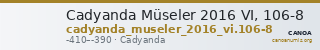 Cadyanda Müseler 2016 VI, 106-8 — CANOA