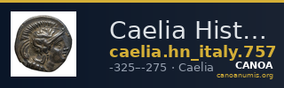 Caelia Historia Numorum Italy 757 — CANOA