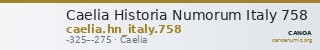 Caelia Historia Numorum Italy 758 — CANOA