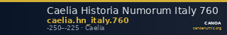 Caelia Historia Numorum Italy 760 — CANOA