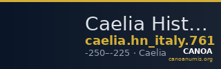 Caelia Historia Numorum Italy 761 — CANOA