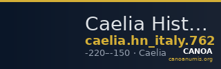 Caelia Historia Numorum Italy 762 — CANOA