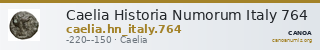 Caelia Historia Numorum Italy 764 — CANOA