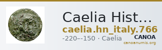 Caelia Historia Numorum Italy 766 — CANOA