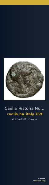 Caelia Historia Numorum Italy 769 — CANOA