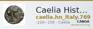 Caelia Historia Numorum Italy 769 — CANOA
