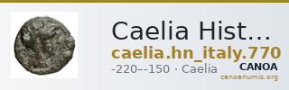 Caelia Historia Numorum Italy 770 — CANOA