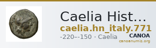 Caelia Historia Numorum Italy 771 — CANOA