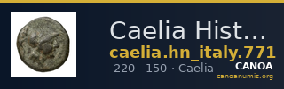 Caelia Historia Numorum Italy 771 — CANOA