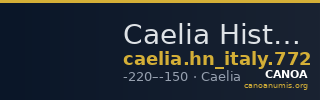 Caelia Historia Numorum Italy 772 — CANOA